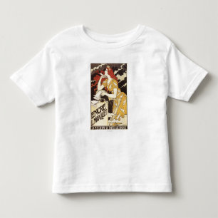 Camiseta De Bebé L. Marquet Ink Red Headed Woman & Harp