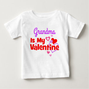Camiseta De Bebé La Abuela Es Mi San Valentín