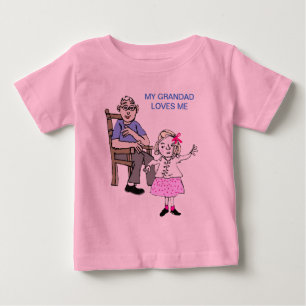 Camiseta De Bebé La abuela me quiere