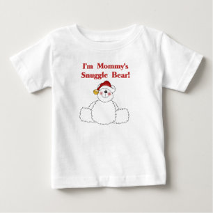 Camiseta De Bebé La acurrucarse de la mami Navidades