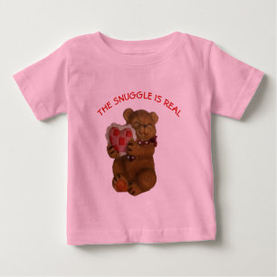Camiseta De Bebé La acurrucarse es un verdadero osito de peluche
