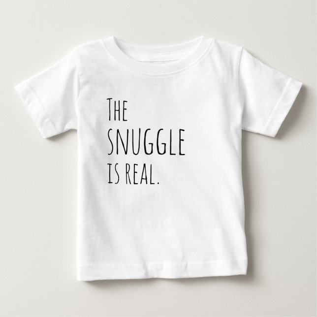 Camiseta De Bebé La acurrucarse es un verdadero traje para el bebé (Anverso)