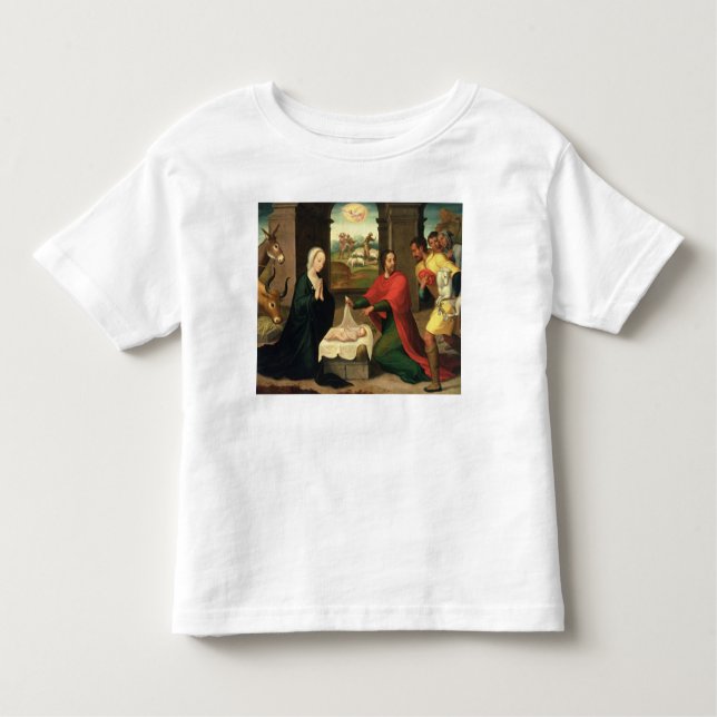 Camiseta De Bebé La adoración de los pastores, 1550-60 (Anverso)