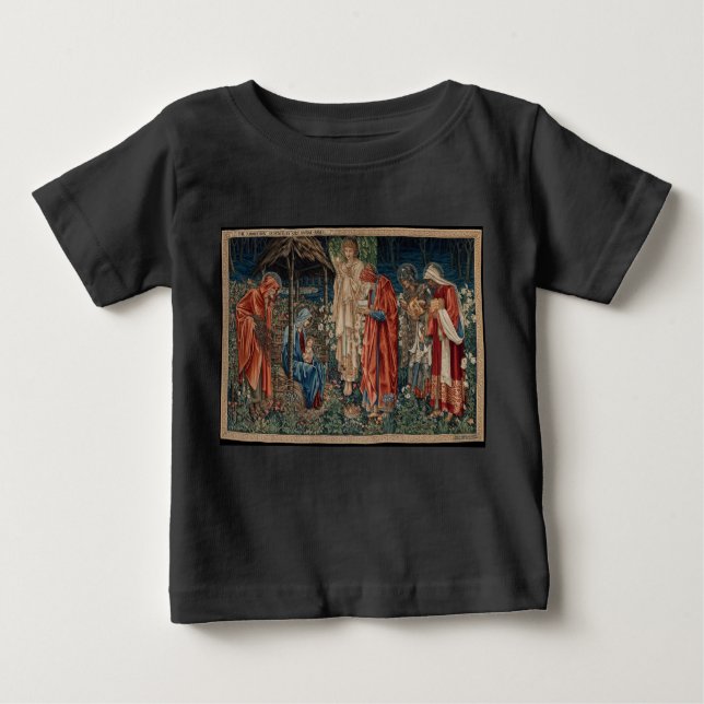 Camiseta De Bebé La adoración del Magi (por Edward Burne-Jones) (Anverso)