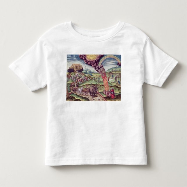 Camiseta De Bebé La arca de Noah, ilustracion de 'Narratio breve (Anverso)