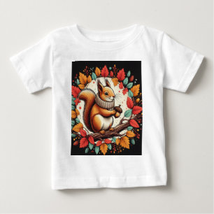 Camiseta De Bebé La ardilla sonriente