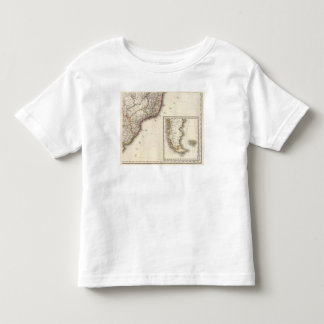 Camiseta De Bebé La Argentina y mapa grabado Chile