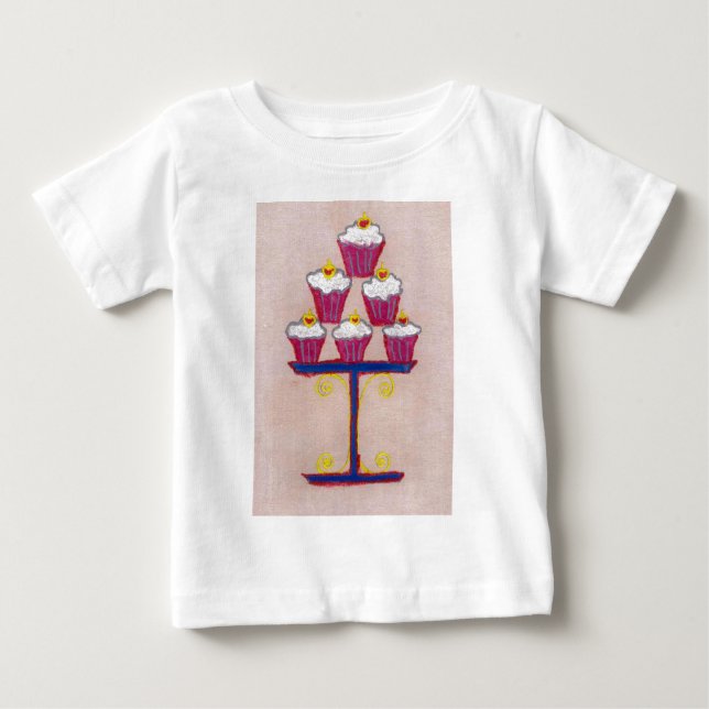 Camiseta De Bebé La artística y Inspiradora costura de torta de Ach (Anverso)