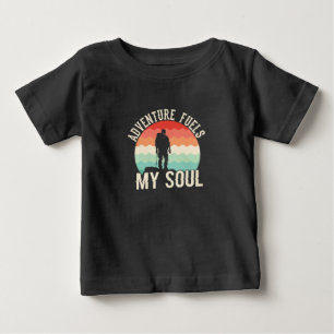 Camiseta De Bebé La aventura alimenta mi alma - Wander, Explore, Re