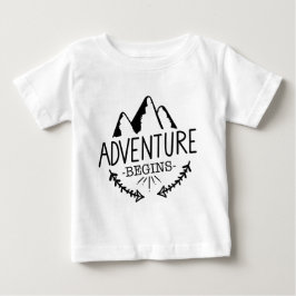 Camiseta De Bebé La aventura comienza