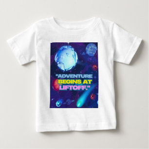 Camiseta De Bebé La aventura comienza en el vaso aislante de despeg