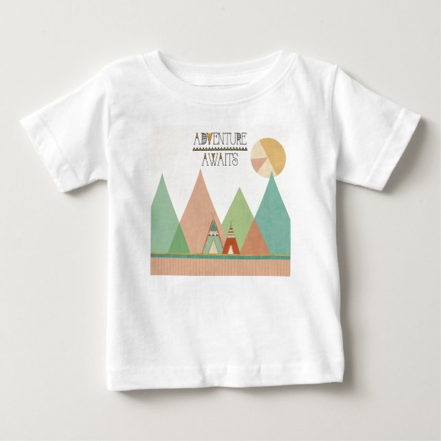 Camiseta De Bebé La aventura de Geo III el | del sudoeste aguarda (Anverso)