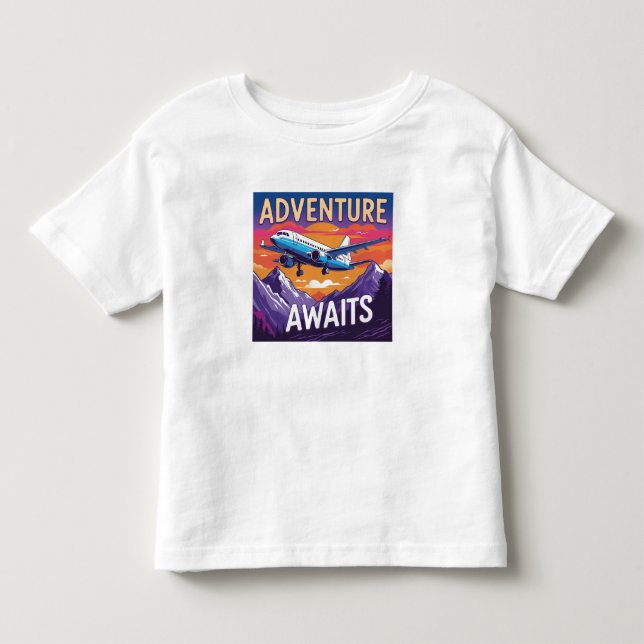 Camiseta De Bebé La aventura espera (Anverso)