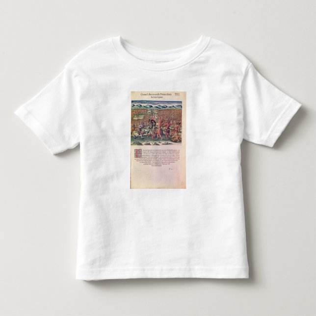 Camiseta De Bebé La ayuda francesa los indios en batalla (Anverso)