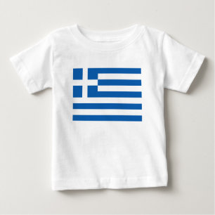 Camiseta De Bebé La bandera de Grecia