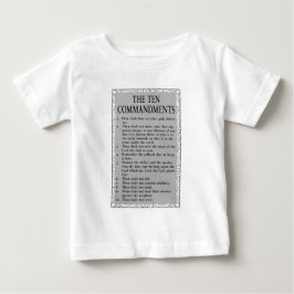 Camiseta De Bebé La Biblia de los Diez Mandamientos