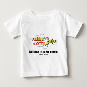 Camiseta De Bebé La biología está en mis genes (la réplica de la