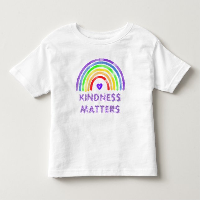 Camiseta De Bebé La bondad importa | Arcoiris (Anverso)