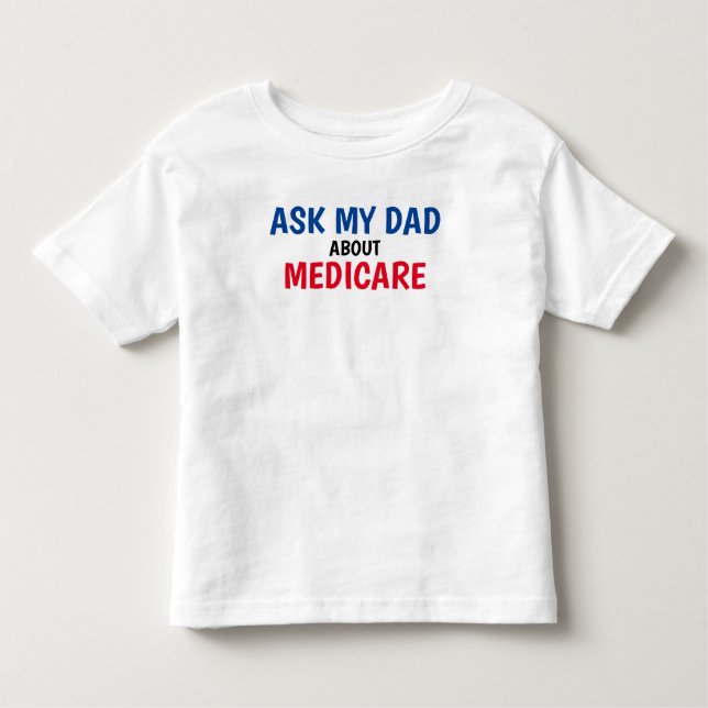 Camiseta De Bebé La brigada de seguros "Pregúntele a mi papá", niño (Anverso)
