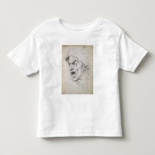 Camiseta De Bebé La cabeza de un hombre gritando de terror, un estu
