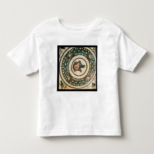 Camiseta De Bebé La cabeza del oso, mosaico romano, siglo IV (Anverso)