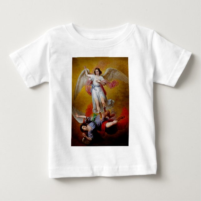 Camiseta De Bebé La caída de Lucifer por Antonio Maria Esquivel (Anverso)