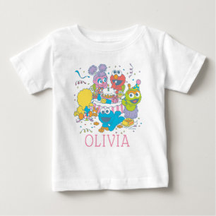Camiseta De Bebé La calle de Sésamo   Primer cumpleaños del bebé