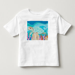 Camiseta De Bebé La calma del punto de contacto con la tortuga - un