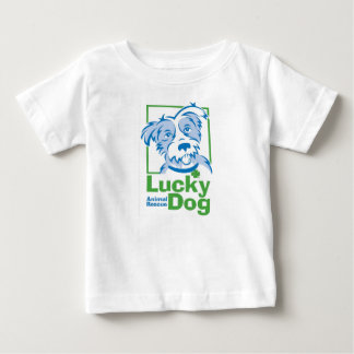 Camiseta De Bebé La camiseta del bebé afortunado del perro