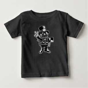 Camiseta De Bebé La camiseta del bebé clásico del cameraman
