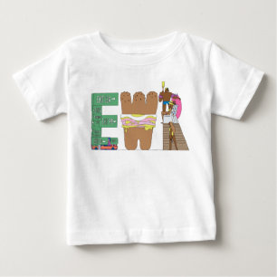 Camiseta De Bebé La camiseta el NEWARK, NJ (EWR) del bebé