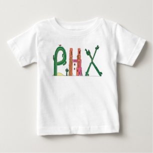 Camiseta De Bebé La camiseta el   PHOENIX, AZ (PHX) del bebé