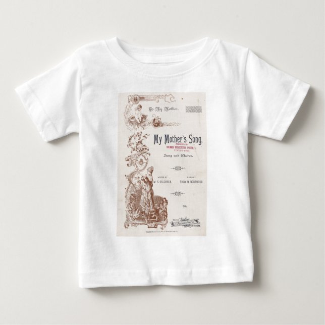 Camiseta De Bebé La canción de mi madre (Anverso)
