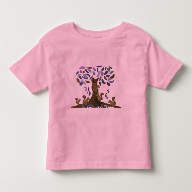 Camiseta De Bebé La casa del árbol de la ardilla (Anverso)