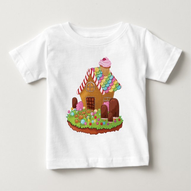 Camiseta De Bebé La casa mordiscada (Anverso)