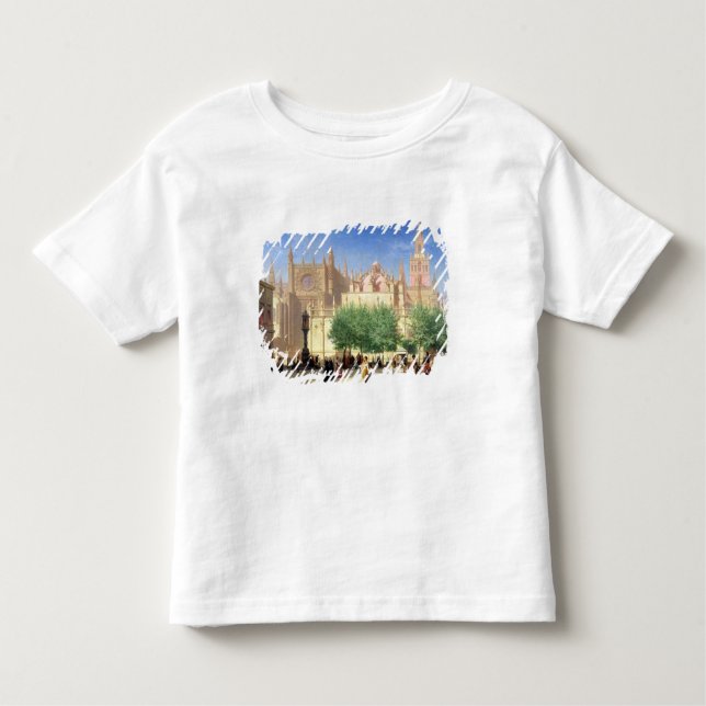 Camiseta De Bebé La catedral de Sevilla (Anverso)