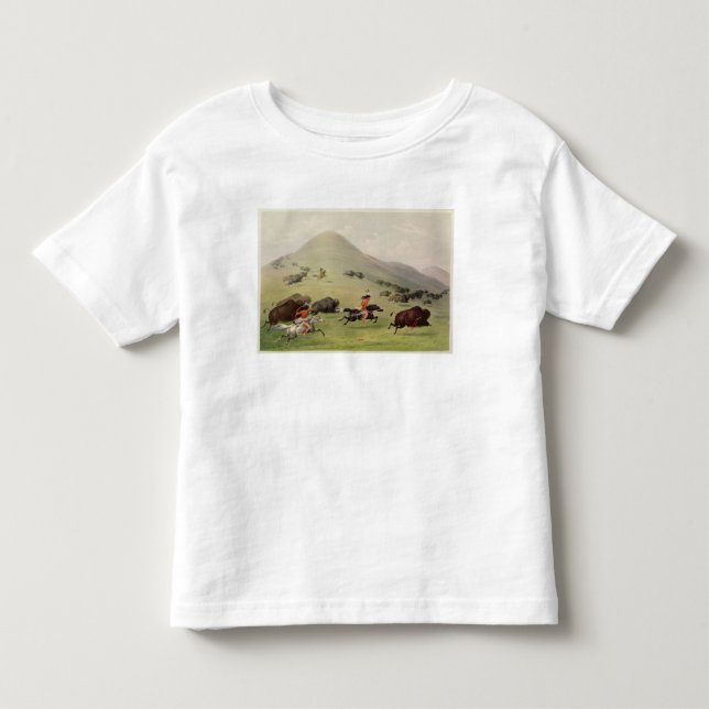 Camiseta De Bebé La caza del búfalo, c.1832 (Anverso)