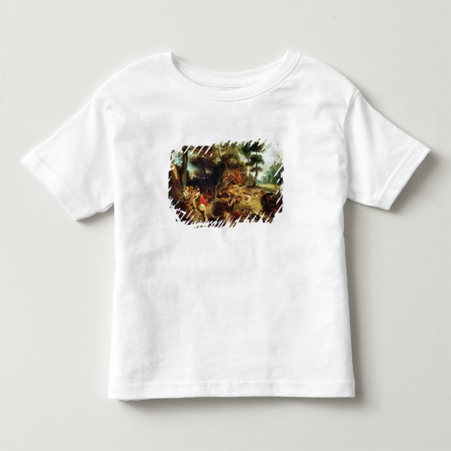 Camiseta De Bebé La caza del jabalí (Anverso)