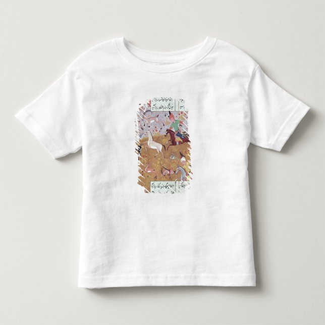 Camiseta De Bebé La caza real (Anverso)