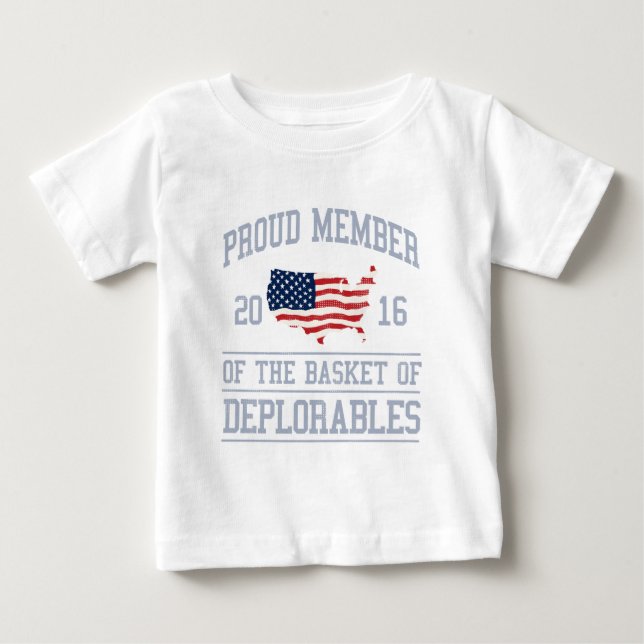Camiseta De Bebé La cesta de Deplorables (Anverso)