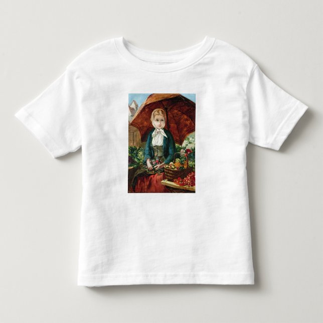 Camiseta De Bebé La chica flor (Anverso)