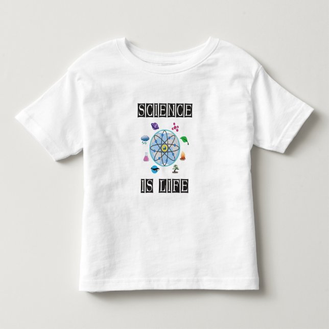 Camiseta De Bebé La ciencia es la vida (Anverso)