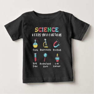 Camiseta De Bebé La ciencia te mantiene curioso