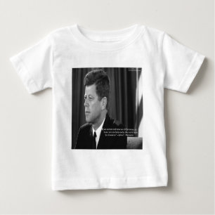 Camiseta De Bebé La cita de JFK sobre la Diferencia/Diversidad