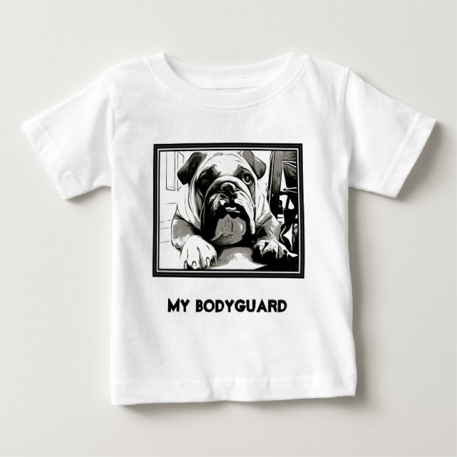 Camiseta De Bebé La colección del "bulldog inglés" (Anverso)