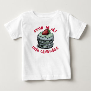 Camiseta De Bebé La comida es mi idioma de amor