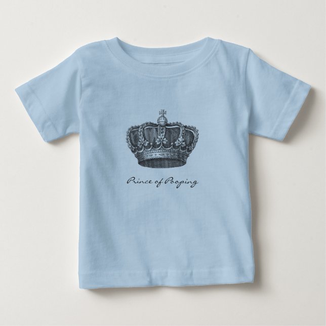 Camiseta De Bebé La corona del rey (Anverso)