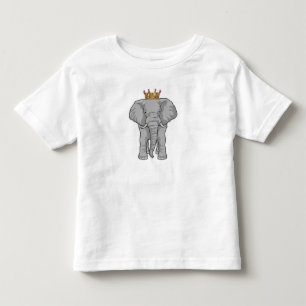 Camiseta De Bebé La Corona del Rey del Elefante