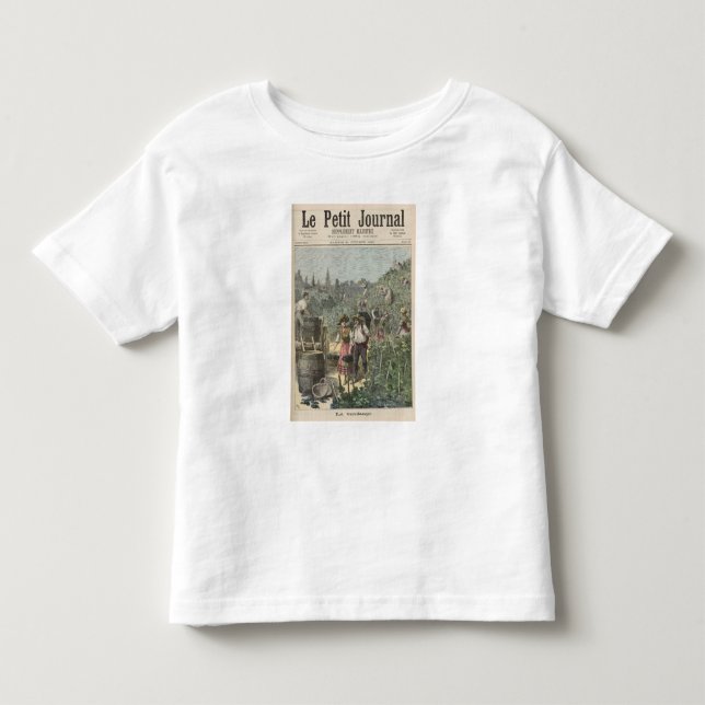 Camiseta De Bebé La cosecha del vino (Anverso)