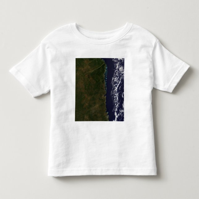Camiseta De Bebé La costa de Mozambique (Anverso)